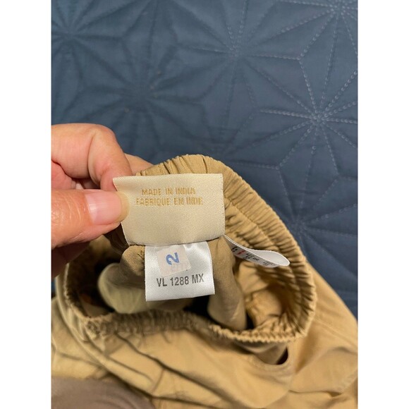 WOMENS S TRESPASS ADVENTURE TRAVEL CROPPED CAPRI CARGO PANTS TRAIL HIKING BROWN - Picture 15 of 15